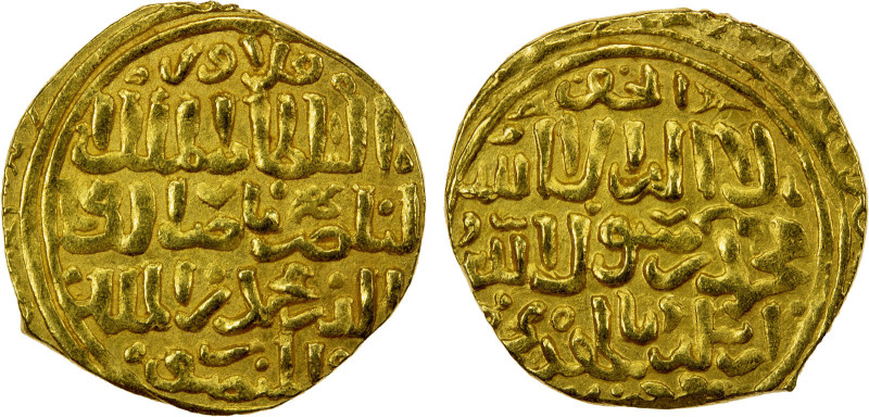 BAHRI MAMLUK: Muhammad I, 3rd reign, 1310-1341, AV dinar (5.89g), MM, DM, A-919,...