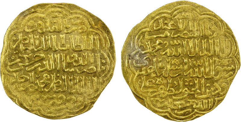 BAHRI MAMLUK: Hasan, 1st reign, 1347-1351, AV dinar (7.32g), al-Qahira, AH751, A...