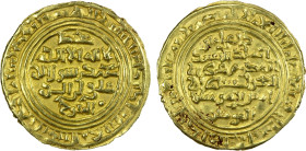 ZURAY'ID: Muhammad b. Saba', 1138-1155, AV dinar (2.35g), 'Adan, AH541, A-1080, citing the ruler as Muhammad al-Mutawwij, plus the deceased Fatimid Im...