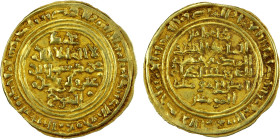 ZURAY'ID: Muhammad b. Saba', 1138-1155, AV dinar (2.36g), 'Adan, AH541, A-1080, citing the ruler as Muhammad al-Mutawwij, plus the deceased Fatimid Im...