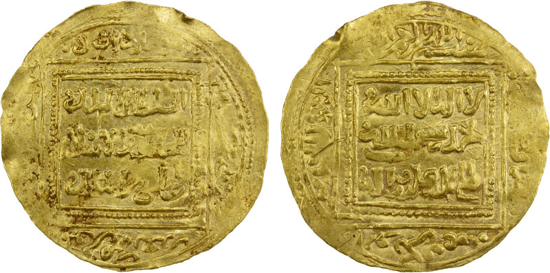 RASULID: al-Mujahid 'Ali, 1322-1363, AV dinar (4.82g), 'Adan, AH7x1, A-M1108, ob...