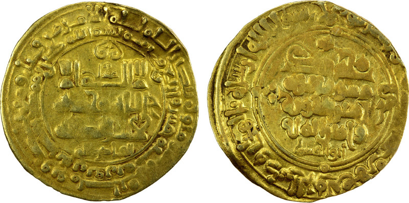 GHAZNAVID: Mahmud, 999-1030, AV dinar (3.95g), Ghazna, AH415, A-1607, mint name ...