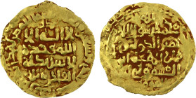 GHAZNAVID: Mahmud, 999-1030, AV fractional dinar (1.16g), Herat, AH391, A-1607F, standard legends as the normal dinars of Herat AH391, which are relat...