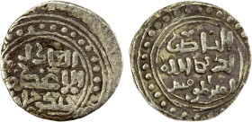 GREAT MONGOLS: Chingiz Khan, 1206-1227, AR dirham (2.90g), [Ghazna], ND, A-1967, citing Chingiz Khan as al-'adil al-a'zam chingiz khan, Zeno type A1/B...