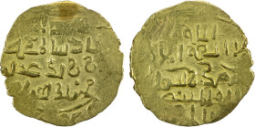 GREAT MONGOLS: Anonymous, probably ca. 1230s-1250s, AV dinar (4.67g), Herat, ND, A-1966, Zeno-231768 (this piece), with the theoretical Qa'an called p...