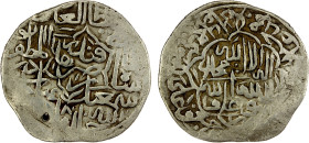 SAFAVID: Isma'il I, 1501-1524, AR ½ shahi (4.67g), Qandahar, AH(92)8, A-2585F, date confirmed by the pointed hexafoil shaped cartouche, characteristic...