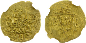 SAFAVID: Tahmasp I, 1524-1576, AV ½ mithqal (2.33g), Sultaniya, ND, A-2591, early style, so likely A-2591 (struck AH930-934) rather than A-N2593 (stru...