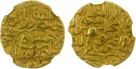 SAFAVID: Tahmasp I, 1524-1576, AV unit (2.58g), Tabriz, ND, A-2592F, hexafoil // pointed quatrefoil, very rare denomination, of the short-lived issue ...