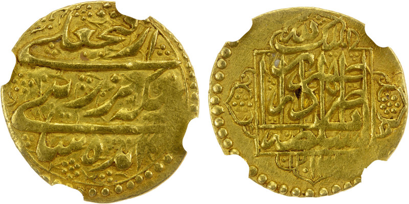 QAJAR: Fath 'Ali Shah, 1797-1834, AV ½ toman (3.10g), Tehran, AH1213, A-2858, co...