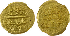 QAJAR: Fath 'Ali Shah, 1797-1834, AV toman, Isfahan, DM, A-2865, weight not recorded, but the style suggests type A-2865 struck AH1230-1240, NGC grade...