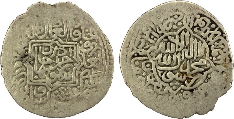 SHAYBANID: Timur Ahmad, 1556-1557, AR tanka (4.43g), Samarqand, ND/DM, A-3006, n...