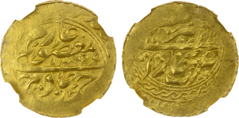 MANGHIT OF BUKHARA: Nasrullah, 1827-1860, AV tilla, Bukhara, AH1269//1269, A-303...