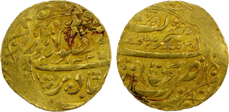 MANGHIT OF BUKHARA: 'Abd al-Ahad, 1886-1910, AV tilla (4.56g), Bukhara, AH1325//...