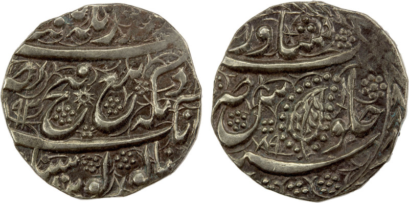 SIKH EMPIRE: AR rupee (8.40g), Peshawar, VS1893//1893, KM-98.2, Herrli-13.02.04,...