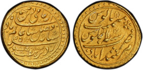 BENGAL PRESIDENCY: AV mohur (12.08g), Murshidabad, AH1184 year 11, KM-94.2, East India Company issue in the name of Shah Alam II, an attractive exampl...