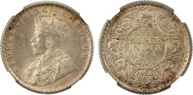 BRITISH INDIA: George V, 1910-1936, AR ¼ rupee, 1914(c), KM-518, S&W-8.146, second lowest mintage of this type, NGC graded MS63.

Estimate: USD 350 ...