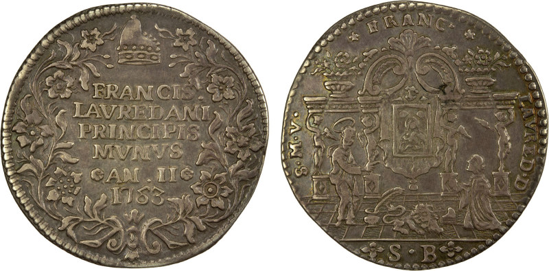 VENICE: Francesco Loredan, 1752-1762, AR osella (9.52g), 1753 year 2, Paol-236, ...