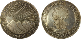 CENTRAL AMERICAN REPUBLIC: AR 8 reales, 1836-NG, KM-4, assayer M; once cleaned, EF, ex Almer H. Orr III Collection.

Estimate: USD 200 - 300
