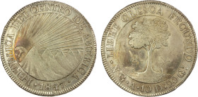CENTRAL AMERICAN REPUBLIC: AR 8 reales, 1847/6-NG, KM-4, assayer A, EF, ex Almer H. Orr III Collection.

Estimate: USD 200 - 400