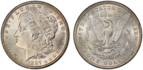 UNITED STATES: AR dollar, 1887-O, KM-110, Morgan type, a lovely mint state example! PCGS graded MS63.

Estimate: USD 200 - 300