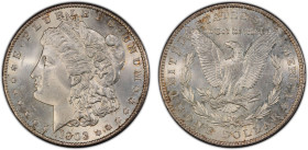UNITED STATES: AR dollar, 1903-S, KM-110, Morgan type, lightly cleaned, PCGS graded UNC details, S. The 1903-S Morgan Dollar is a scarcer date and one...