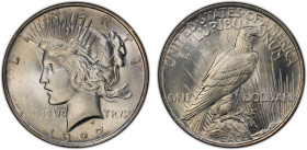 UNITED STATES: AR dollar, 1927-D, KM-150, Peace type, a wonderful mint state example! PCGS graded MS64.

Estimate: USD 1000 - 1500