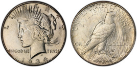 UNITED STATES: AR dollar, 1934-S, KM-150, Peace type, scarce so nice! PCGS graded AU55, S.

Estimate: USD 600 - 800