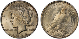 UNITED STATES: AR dollar, 1935-S, KM-150, Peace type, an attractive mint state example! PCGS graded MS62.

Estimate: USD 200 - 300