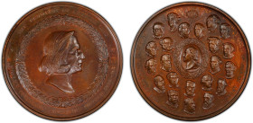UNITED STATES: AE medal, 1892, Eglit-35a, N-121405, 55mm bronze medal by Ryder for the World's Columbian Exposition; THE DISCOVERY OF AMERICA 1492 / W...