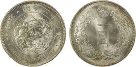 JAPAN: Meiji, 1868-1912, AR yen, year 28 (1895), Y-A25.3, JNDA-01-10, a wonderful lustrous example! PCGS graded MS64.

Estimate: USD 150 - 250