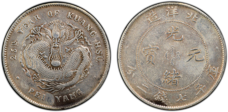 CHIHLI: Kuang Hsu, 1875-1908, AR dollar, Peiyang Arsenal mint, year 25 (1899), Y...