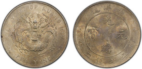 CHIHLI: Kuang Hsu, 1875-1908, AR dollar, Peiyang Arsenal Mint, Tientsin, year 34 (1908), Y-73.2, L&M-465, cloud connected variety, an attractive nearl...
