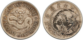 KIANGNAN: Kuang Hsu, 1875-1908, AR 20 cents, ND (1898), Y-143, L&M-212B, K-68, scarce with ink chopmark on reverse, PCGS graded EF details.

Estimat...