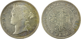 HONG KONG: Victoria, 1841-1901, AR 20 cents, 1881, KM-7, VF-EF, ex Almer H. Orr III Collection.

Estimate: USD 150 - 250