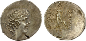 CAPPADOCIAN KINGDOM: Ariarathes IX Eusebes Philopator, ca. 100-85 BC, AR drachm (3.92g), Eusebeia, year 12 (89/8 BC), Simonetta-5, HGC-7/845, diademed...