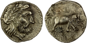 SELEUKID KINGDOM: Seleukos I & Antiochos I, 294-281 BC, AR drachm (2.80g), Aï Khanoum, ca. 285-281 BC, SC-Ad19 var (reverse legend), laureate head of ...