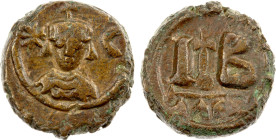 SASANIAN KINGDOM: Persian Occupation of Egypt, 618-628, AE 12 nummi (8.71g), Alexandria, G-222, MIB-202, Sear-855 (as Byzantine), Persian Occupation o...