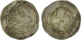 EASTERN SISTAN: Anonymous, 706-726, AR drachm (4.02g), SK (Sijistan), AH97, A-77, Malek-1090/94, standard type, in the name of Khusro, clear date HPTA...