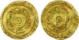 FATIMID: al-'Aziz, 975-996, AV dinar (3.92g), Misr, AH366, A-703, Nicol-700, slightly wavy surface, lightly clipped, F-VF.

Estimate: USD 250 - 300