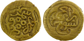 TIMURID: Timur, 1370-1404, AE tasuj (2.02g), Samarqand, ND, A-2389F, mint name & Timur's tamgha // tasuj ra'ij ("current tasuj"), where tasuj is the n...