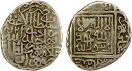 TIMURID: Abu'l-Qasim Babur, 1447-1457, AR tanka (5.07g), Sabzawar, AH852, A-2420.1, first type, without the kunya Abu'l-Qasim, rare mint; wonderful st...