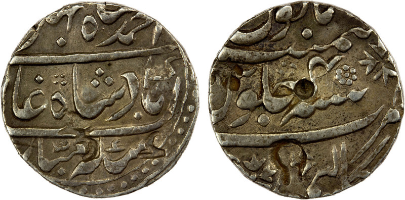 MARATHA CONFEDERACY: AR rupee (11.30g), Kalpi, year 4, KM- (see also KM-446.41, ...