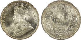BRITISH INDIA: George V, 1910-1936, AR rupee, 1921(b), KM-524, S&W-8.54, NGC graded MS63.

Estimate: USD 100 - 150