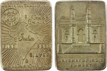 INDIA: AR 5 tolas ingot (58.30g), ND (ca. late 1950s), issued by Manilal Chimanlal & Co, Bombay, Gateway of India, AU.

Estimate: USD 150 - 200
