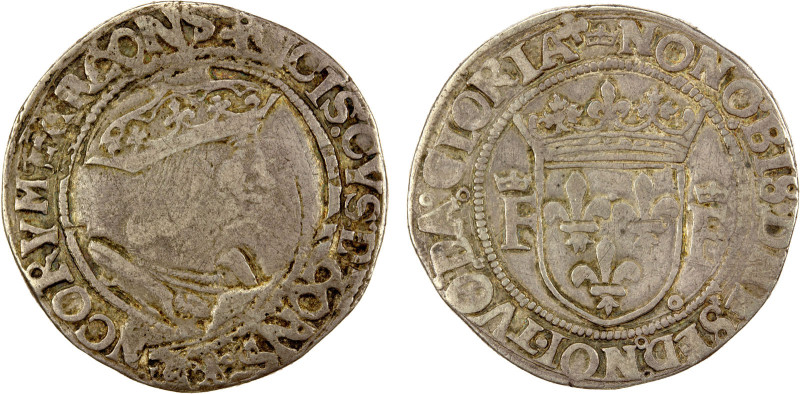 FRANCE: François I, 1515-1547, AR teston (9.17g), ND (1529-31), Duplessy-810, La...