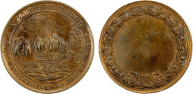 FRANCE: AE medal (24.73g), 1840, cf. Bramsen-1990, 41mm bronze medal for the Transfer of the Body of Napoleon from St. Helena to Paris, by A. Bovy, vi...