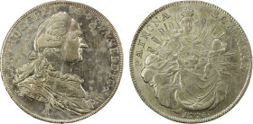 BAVARIA: Karl Theodor, 1777-1799, AR thaler, 1778-A, KM-563.2, Madonna thaler, in better than average grade, with some of the usual adjustment marks, ...