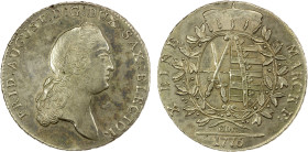 SAXONY: Friedrich August III, 1763-1806, AR thaler, 1776, KM-992, AU, ex Almer H. Orr III Collection.

Estimate: USD 100 - 200