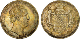 SAXONY: Friedrich August II, 1836-1854, AR 2 thaler, 1853, KM-1149, scratches and scrapes on obverse, some bumps, VF, ex Almer H. Orr III Collection....