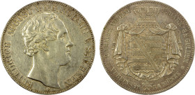 SAXONY: Friedrich August II, 1836-1854, AR 2 thaler, 1854, KM- 1149, EF, ex Almer H. Orr III Collection.

Estimate: USD 140 - 200